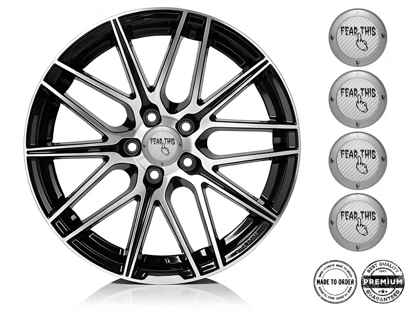 Wheel badge Exclusive Look High-End Decals for Vehicles